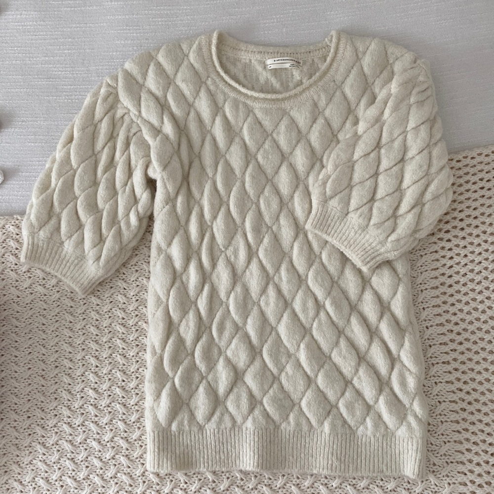 Anthropologie Quilted Puffer Sweater (NWOT)
